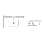 UNICASA BI-90W-GW BIANCA WALL HUNG MDF VANITY 900MM GLOSS WHITE - Urban Designs Bathroom and Kitchen