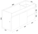 UNICASA BI-90W-GW BIANCA WALL HUNG MDF VANITY 900MM GLOSS WHITE - Urban Designs Bathroom and Kitchen