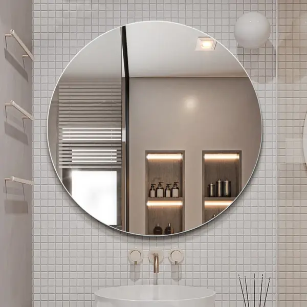 UNICASA BIM-90RD BIANCA ROUND PENCIL EDGE MIRROR 900MM - Urban Designs Bathroom and Kitchen