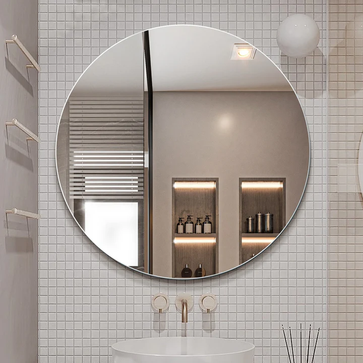 UNICASA BIM-90RD BIANCA ROUND PENCIL EDGE MIRROR 900MM - Urban Designs Bathroom and Kitchen