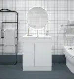 UNICASA BIPS-75L-GW BIANCA SLIM FREESTANDING PVC VANITY 750MM GLOSS WHITE - Urban Designs Bathroom and Kitchen