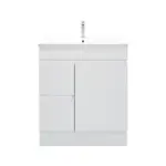 UNICASA BIPS-75L-GW BIANCA SLIM FREESTANDING PVC VANITY 750MM GLOSS WHITE - Urban Designs Bathroom and Kitchen