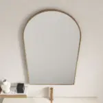 UNICASA FMA-9060-BG ALUMINUM FRAMED ARCH MIRROR 900x600MM BRUSHED GOLD - Urban Designs Bathroom and Kitchen