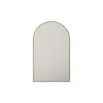 UNICASA FMA-9060-BG ALUMINUM FRAMED ARCH MIRROR 900x600MM BRUSHED GOLD - Urban Designs Bathroom and Kitchen