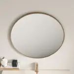 UNICASA FMR-90-BG ALUMINUM FRAMED ROUND MIRROR 900MM BRUSHED GOLD - Urban Designs Bathroom and Kitchen