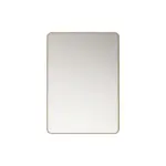UNICASA FMS-7560-BG ALUMINUM FRAMED RECTANGLE MIRROR 600x750MM BRUSHED GOLD - Urban Designs Bathroom and Kitchen