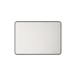 UNICASA FMS-7590-MB ALUMINUM FRAMED RECTANGLE MIRROR 900x750MM MATTE BLACK - Urban Designs Bathroom and Kitchen