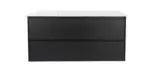 UNICASA HE-120W-BO HERA WALL HUNG VANITY 1200MM BLACK OAK - Urban Designs Bathroom and Kitchen