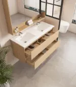 UNICASA HE-120W-TO HERA WALL HUNG VANITY 1200MM TAS OAK - Urban Designs Bathroom and Kitchen