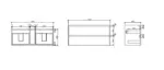 UNICASA HE-120W-TO HERA WALL HUNG VANITY 1200MM TAS OAK - Urban Designs Bathroom and Kitchen