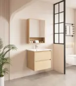 UNICASA HE-60W-TO HERA WALL HUNG VANITY 600MM TAS OAK - Urban Designs Bathroom and Kitchen