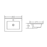 UNICASA HE-60W-TO HERA WALL HUNG VANITY 600MM TAS OAK - Urban Designs Bathroom and Kitchen