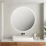 UNICASA LED-60-RD LUNA ROUND FRAMLESS LED MIRROR 600MM - Urban Designs Bathroom and Kitchen