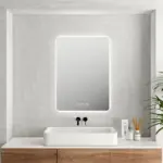 UNICASA LED-6075-SQ LUNA RECTANGLE FRAMELESS LED MIRROR 600x750MM - Urban Designs Bathroom and Kitchen