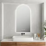 UNICASA LED-9060-A LUNA ARCH FRAMELESS LED MIRROR 900x600MM - Urban Designs Bathroom and Kitchen