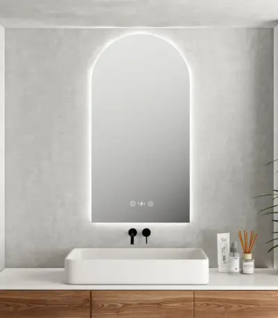 UNICASA LED-9060-A LUNA ARCH FRAMELESS LED MIRROR 900x600MM - Urban Designs Bathroom and Kitchen
