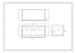 UNICASA ROM-1200-MW ROME FLUTED CURVE WALL HUNG VANITY 1200MM MATTE WHITE - Urban Designs Bathroom and Kitchen