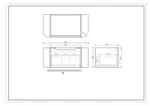 UNICASA ROM-900-MW ROME FLUTED CURVE WALL HUNG VANITY 900MM MATTE WHITE - Urban Designs Bathroom and Kitchen