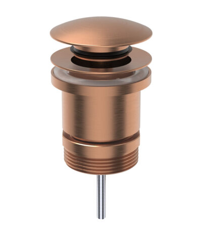 Universal Pop-Up / Pull-Out Basin Waste, Brushed Copper