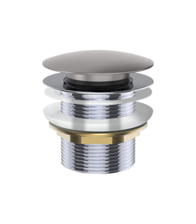 Universal Pull-Out/Pop-Up Brass Cap Bath Waste, Non-Overflow, Gun Metal