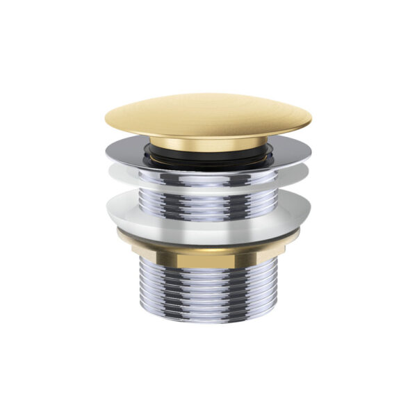 Universal Pull-Out/Pop-Up Brass Cap Bath Waste, Non-Overflow, Urban Brass