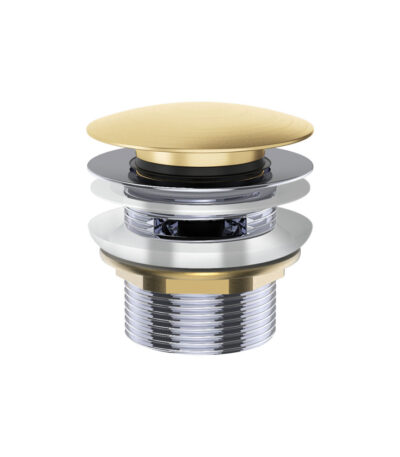 Universal Pull-Out/Pop-Up Brass Cap Bath Waste with Overflow, Urban Brass