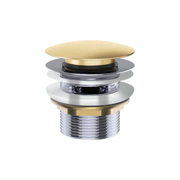 Universal Pull-Out/Pop-Up Brass Cap Bath Waste with Overflow, Urban Brass