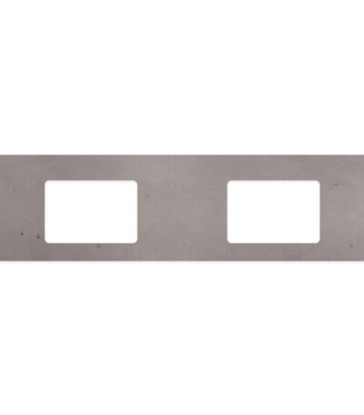 Urban Crete Silica Free Stone Top, Rectangular Full Depth with Double Undermount Basin Holes, 1800mm