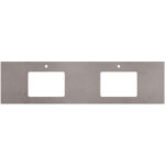 Urban Crete Silica Free Stone Top, Rectangular Full Depth with Double Undermount Basin Hole & Tap Holes, 1800mm