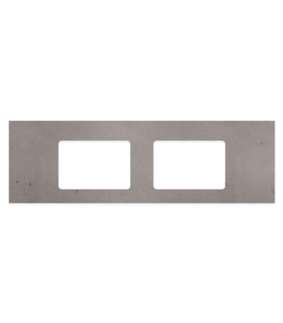 Urban Crete Silica Free Stone Top, Rectangular Full Depth with Double Undermount Basin Holes, 1500mm