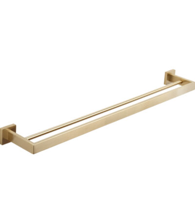 Vaada Double Towel Rail 760mm - Brushed Brass