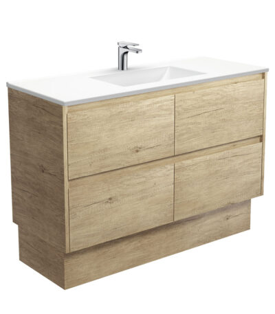 Vanessa Amato 1200 Scandi Oak Vanity On Kick