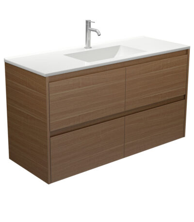 Vanessa Amato 1200 Walnut Wall-Hung Vanity