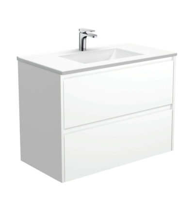 Vanessa Amato 900 Satin White Wall-Hung Vanity
