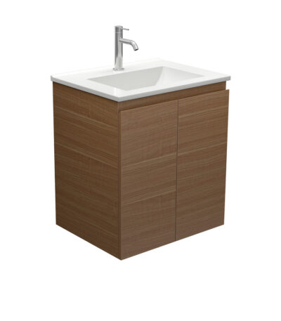 Vanessa Edge Walnut 600 Wall Hung Vanity
