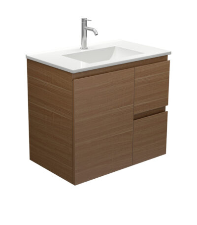 Vanessa Edge Walnut 750 Wall Hung Vanity