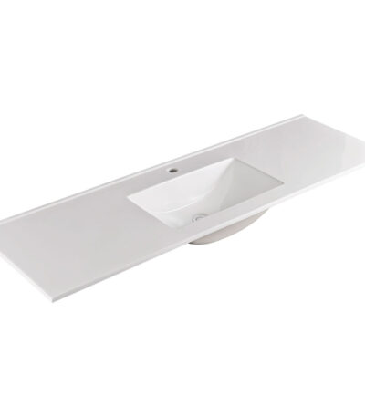 Vanessa Full Depth Single Bowl Poly-Marble Basin Top 1500