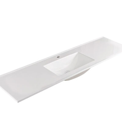 Vanessa Full Depth Single Bowl Poly-Marble Basin Top 1800