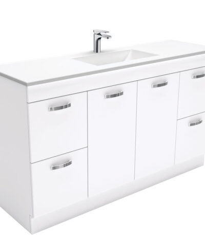 Vanessa Unicab 1500 Single Bowl Vanity On Kickboard