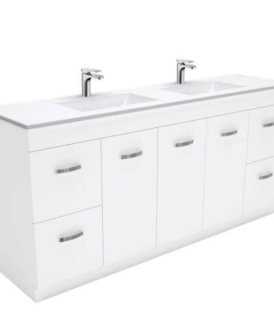 Vanessa Unicab 1800 Double Bowl Vanity On Kickboard