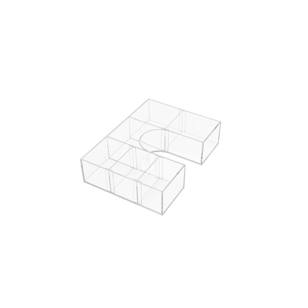 Vanity Drawer Organiser w Cut Out - 600mm