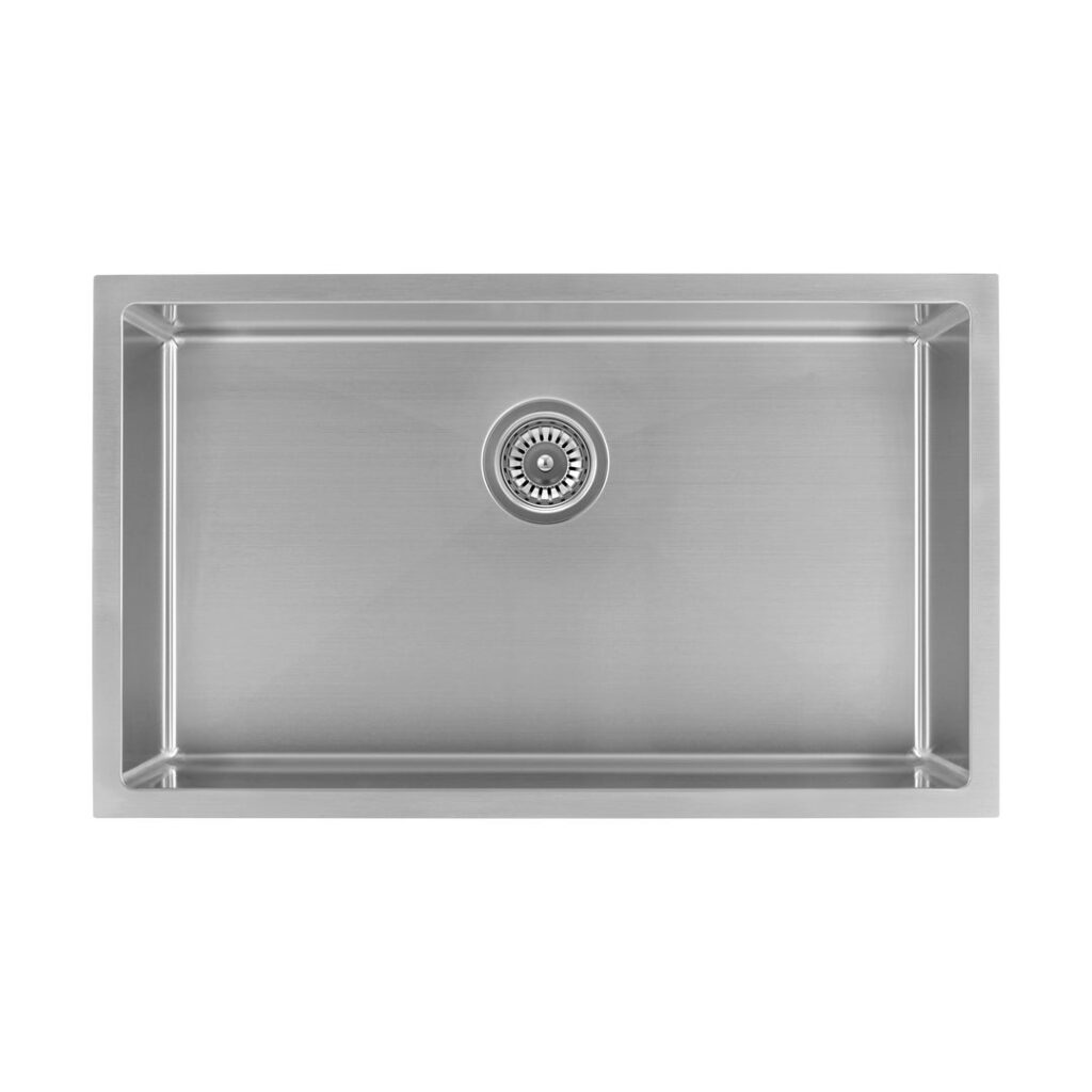 Vari- Single Sink 750mm - Stainless Steel w Rack
