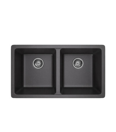 Vera Double Sink 790mm - Black Granite