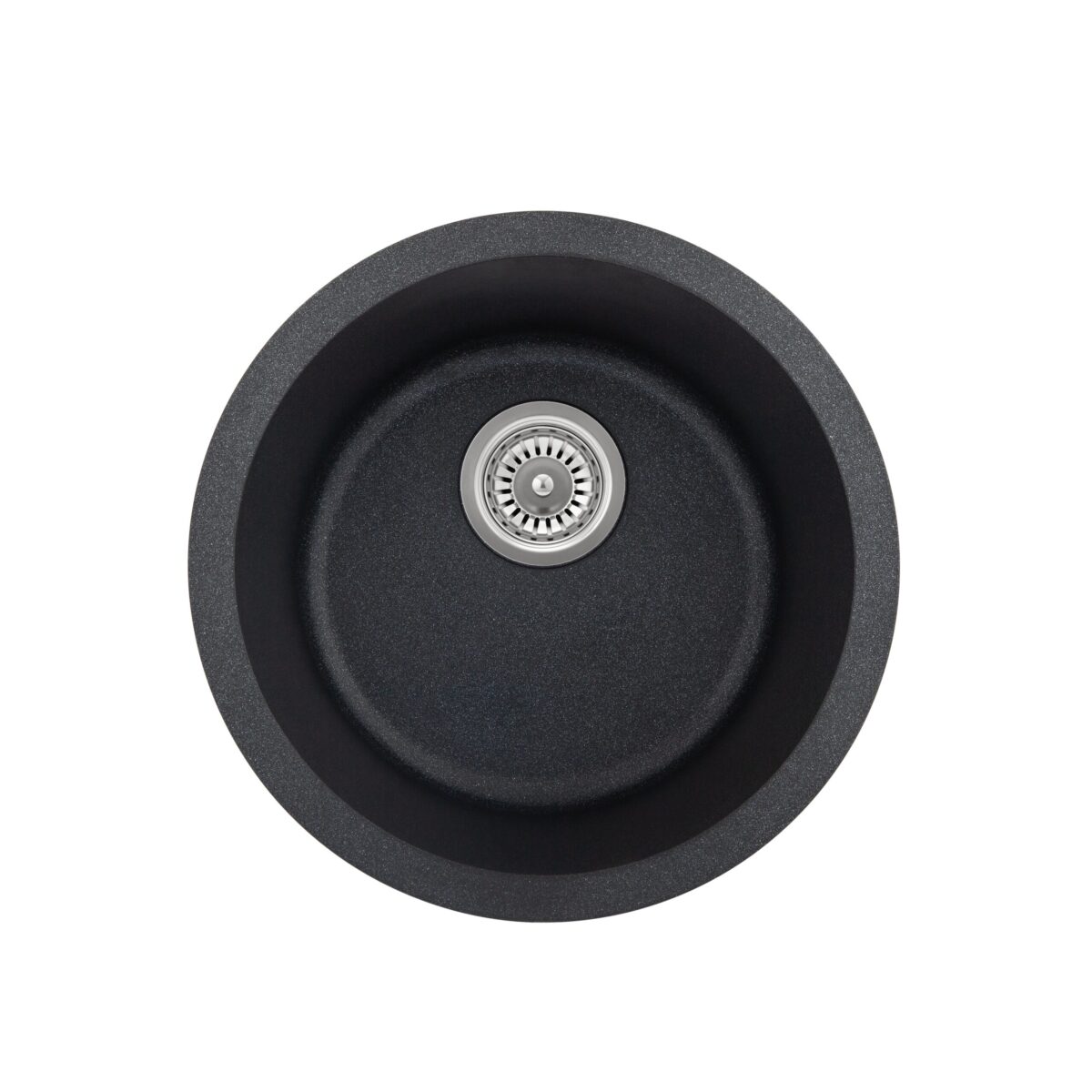 Vera Round Sink 420mm - Black Granite