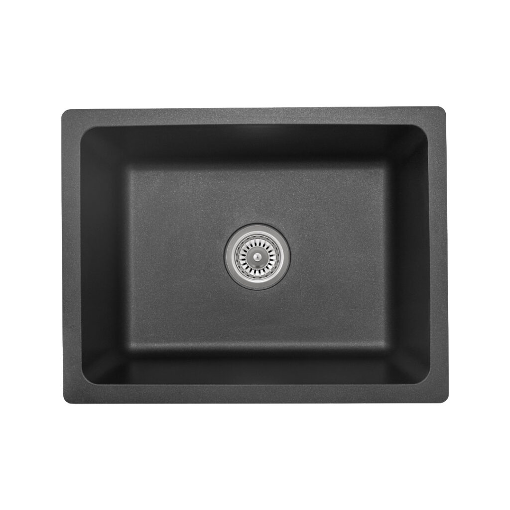 Vera Single Sink 560mm - Black Granite