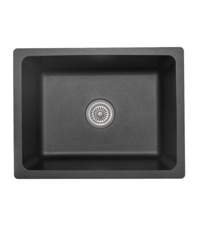 Vera Single Sink 560mm - Black Granite
