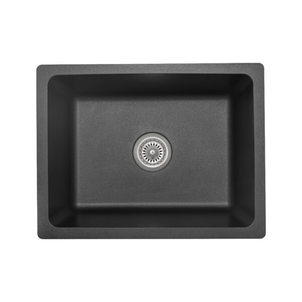 Vera Single Sink 560mm - Black Granite