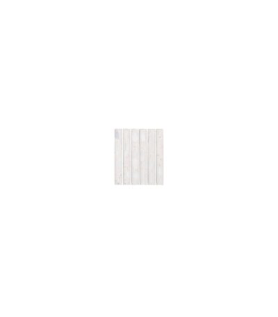 Verona Terrazzo Rounded Finger Mosaic - White (Sample) | 100 x 100