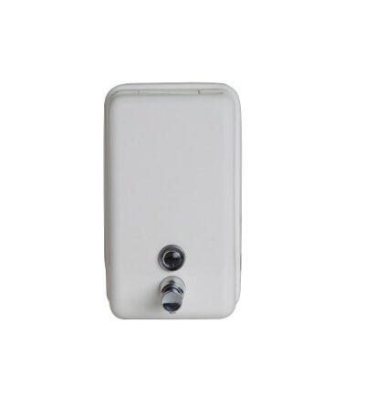 VERTICAL SOAP DISPENSER WHITE POWDER COAT METLAM ML605AS_WHT - Urban Designs Bathroom and Kitchen