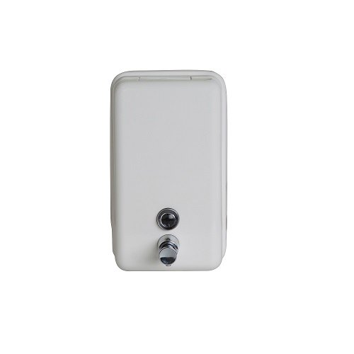 VERTICAL SOAP DISPENSER WHITE POWDER COAT METLAM ML605AS_WHT - Urban Designs Bathroom and Kitchen